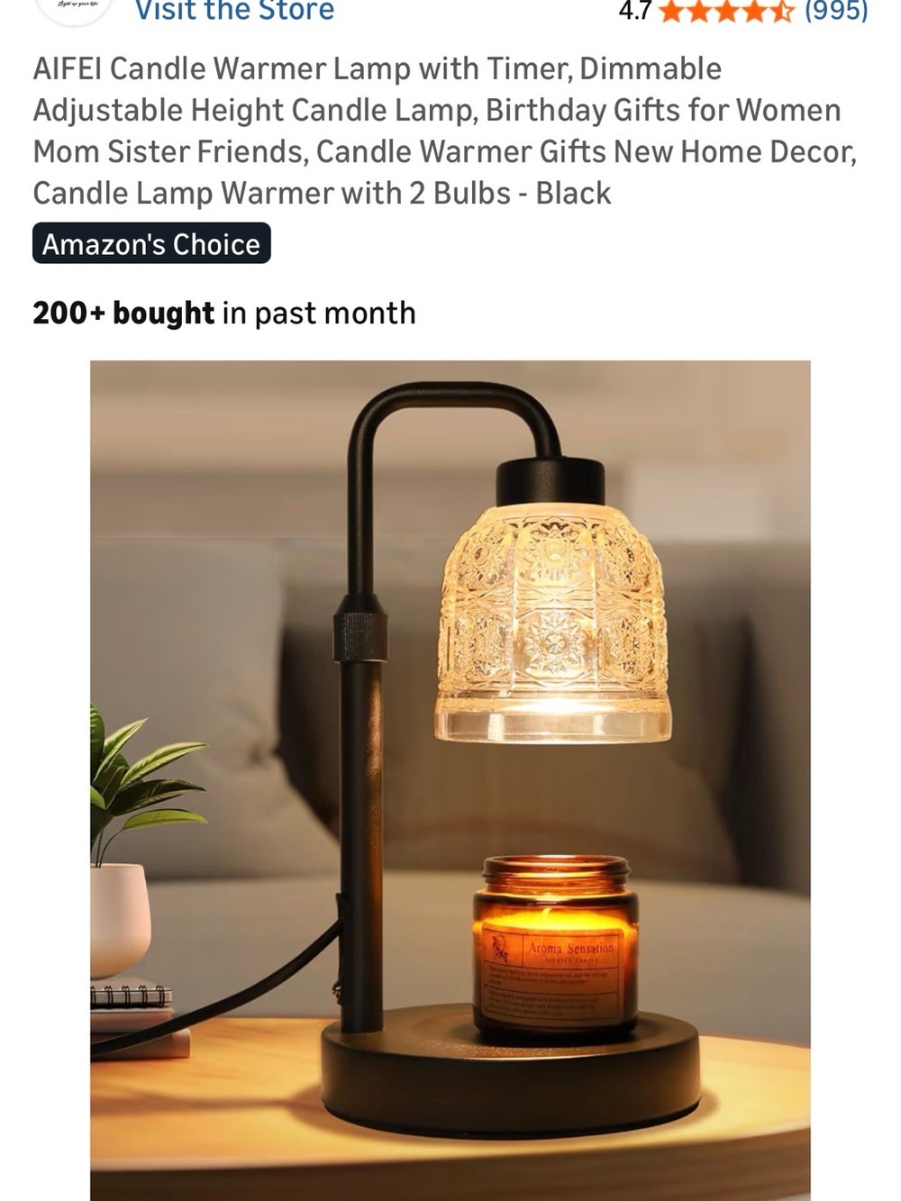 AIFEI Candle Warmer Lamp NWT! - Picture 7 of 16